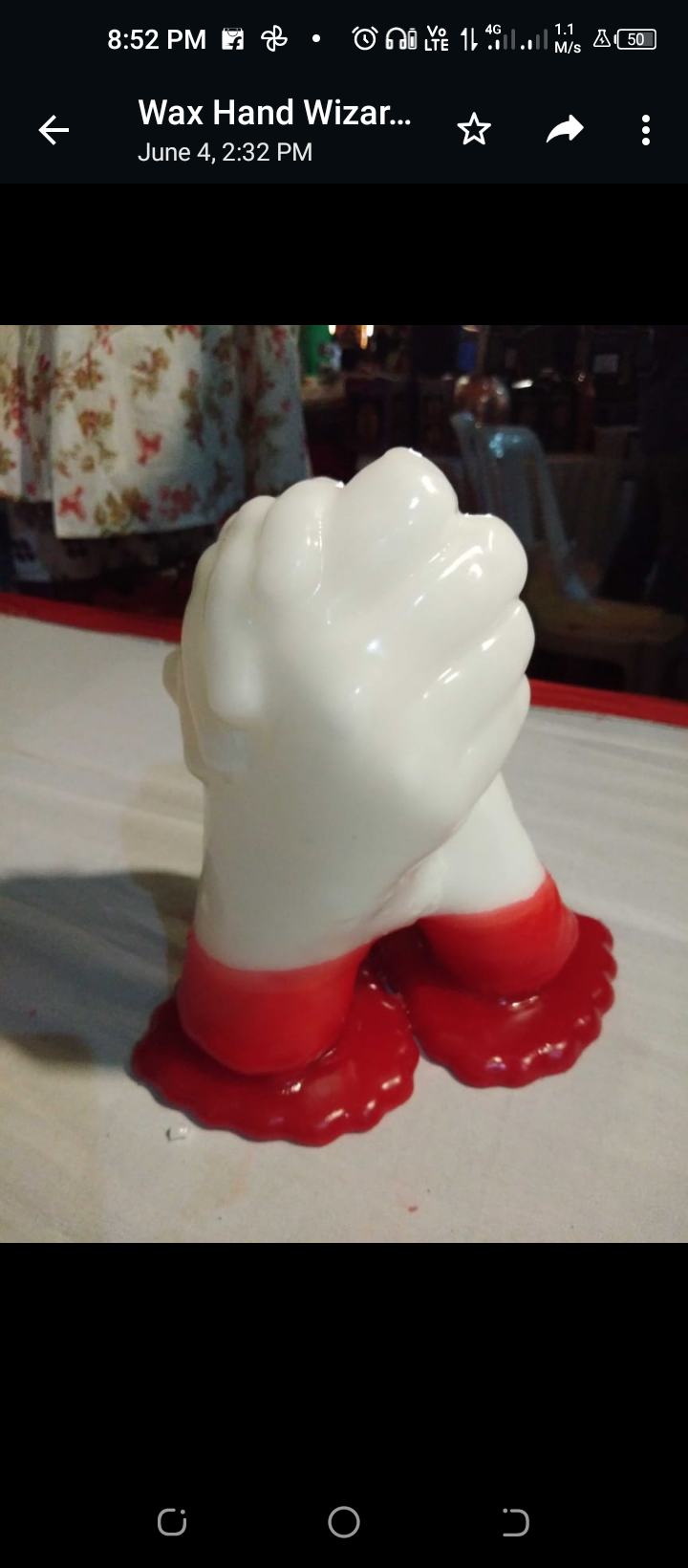 Wax hand