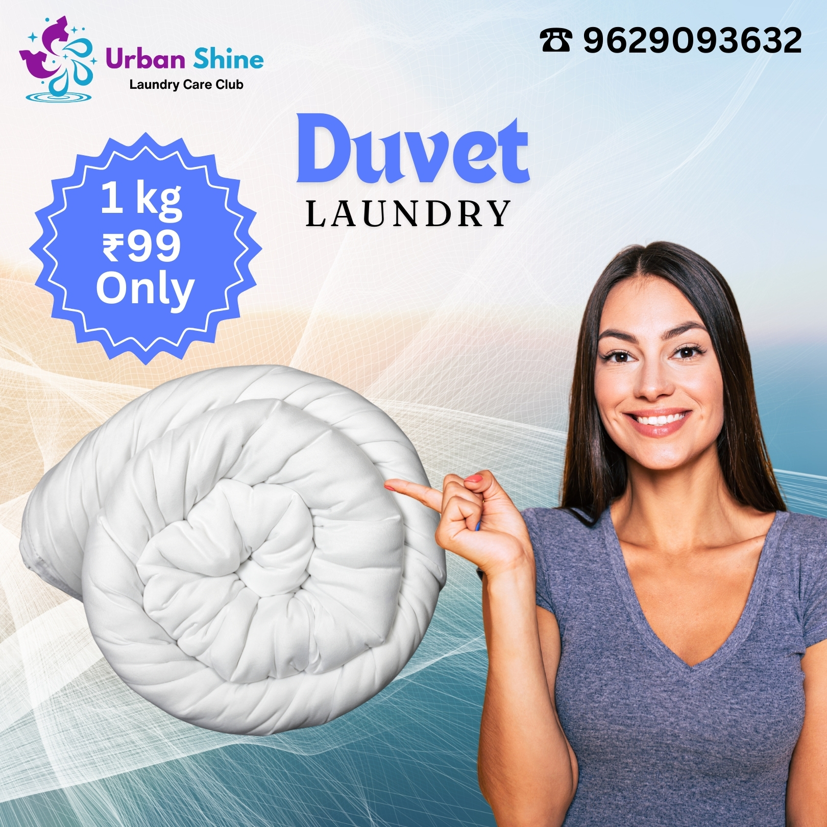 Quilt /Duvet Wash starts @ ₹99 per kg